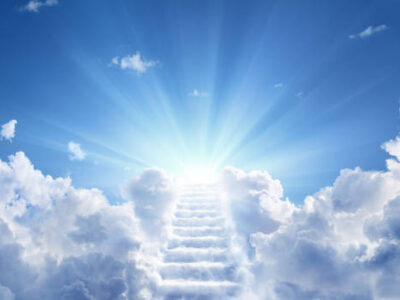 Stairs in sky With Light Stairs in sky With Light