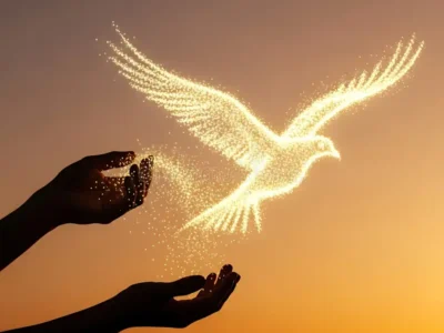 photorealistic-rendering-silhouetted-hands-releasing-golden-particles-forming-glowing-bird-against-warm-sunset-sky-featuri-425034266 photorealistic-rendering-silhouetted-hands-releasing-golden-particles-forming-glowing-bird-against-warm-sunset-sky-featuri-425034266